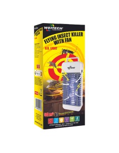 Mata insectos con luz uv y aspirador weitech