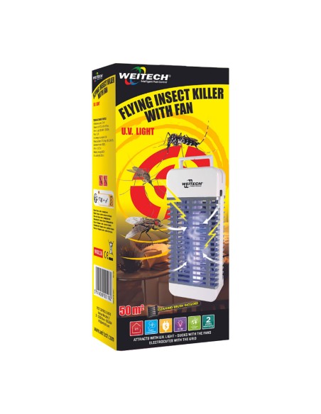 Mata insectos con luz uv y aspirador weitech
