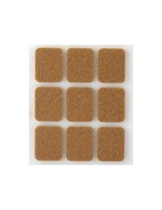 FIELTRO ADHESIVO RECTANGULAR MARRON 29 23 MM, 4076 4 BLISTER