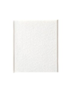 FIELTRO ADHESIVO CUADRADO BLANCO 100 85 MM, 4078 2 BLISTER
