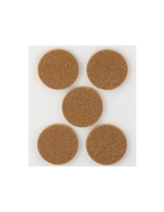 FIELTRO ADHESIVO REDONDO MARRON 34 MM, 4079 4 BLISTER
