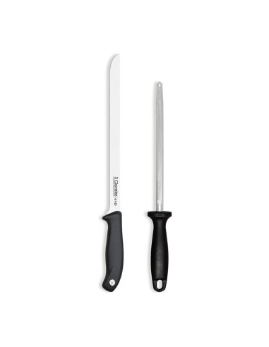 Cuchillo jamonero evo 25 cm + chaira
