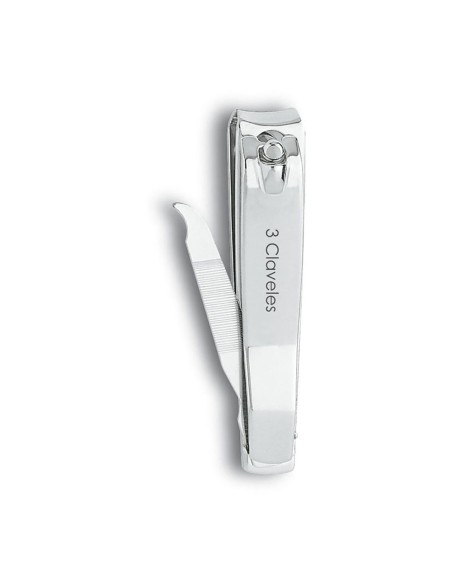 Cortauñas con lima cromado 8 cm