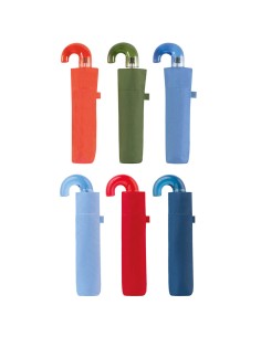 Paraguas plegable 3 secciones manual ø90cm con protección solar uv+50, colores surtidos