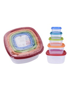 Set 5 fiambreras plástico