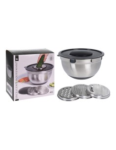 Ensaladera + 3 rallador 25 x 25 x 14 cm