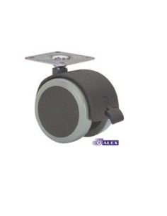 RUEDA GIR,DBLE C-F 050MM 1 0643 PL,42 42 050KG PU N-G DK ALE