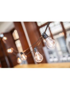 Guirnalda allegra solar + bateria 10 bombillas 10 m