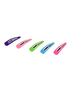 Clips de colores para el pelo 4,8 cm 10 uds