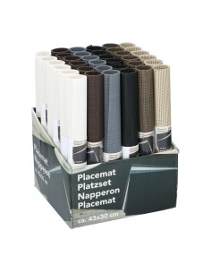 Mantel individual de colores variados, medidas 43 x 30 cm