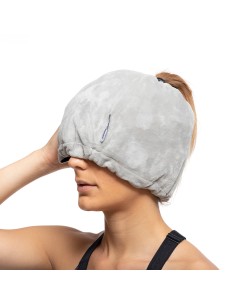 Gorro de gel para migrañas y relajación hawfron, color gris. innovagoods