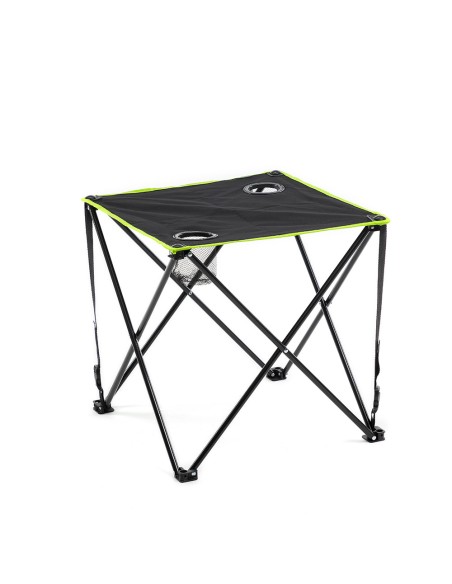 Mesa de camping textil plegable con funda cafolby. innovagoods