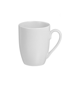 Tazas porcelana mate blanco 350 ml, 6 uds