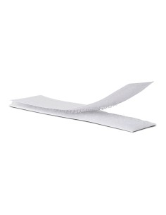 Tira adhesiva de cierre de gancho y bucle blanco 2 x 10 cm