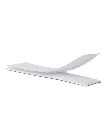 Tira adhesiva de cierre de gancho y bucle blanco 2 x 10 cm