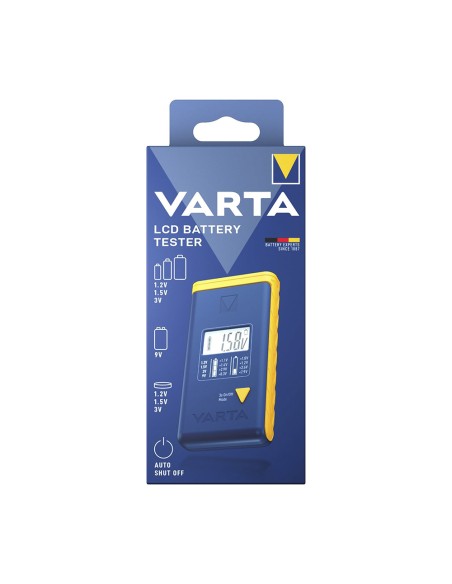 Comprobador de pilas lcd 893101111. varta