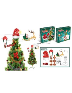 Adorno navideño móvil giratorio para punta del árbol