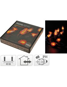 Guirnalda 10 led 220 v efecto llama ip44 510 cm