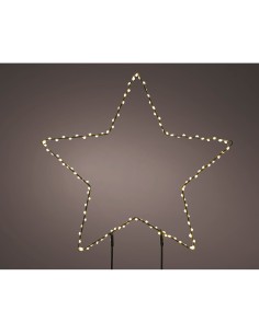 Estrella microleds de estaca, ø38 x 0,6 cm
