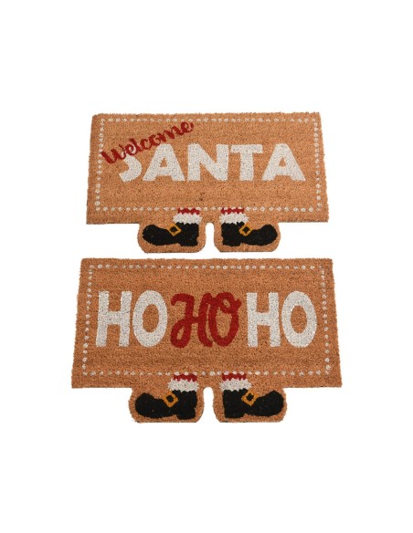 Felpudo santa claus, 60 x 40 x 1,5 cm, 2 modelos