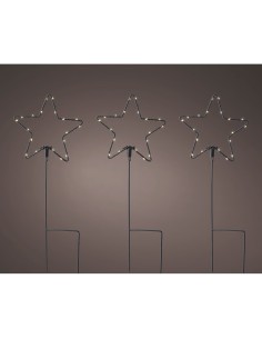 Estaca microled en forma de estrellas para exterior ø15 x 42,5 cm