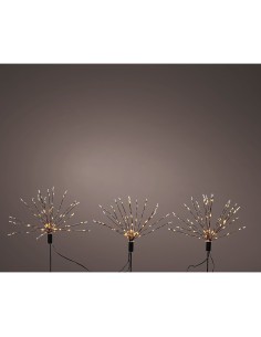 Estaca microled en forma de fuegos artificiales para exterior ø25 x 45 cm