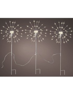 Estaca microled en forma peluso parpadeante para exterior ø25 x 45 cm