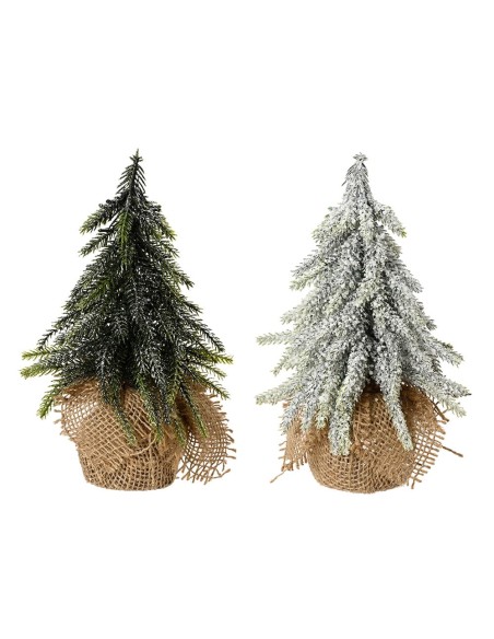 Mini pino con macetero de yute, modelos variados ø12 x 20 cm