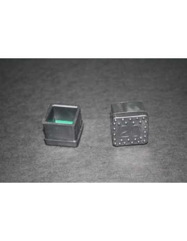 CONTERA CUADRADA GOMA NEGRA 20MM   UNID