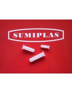 TACO PLASTICO ESTRIADO 5MM 25 PZAS,