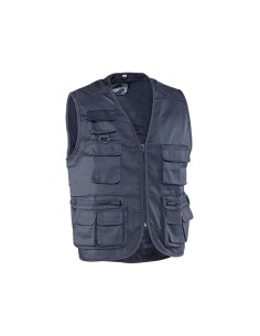 Chaleco fisherman, azul marino, talla s