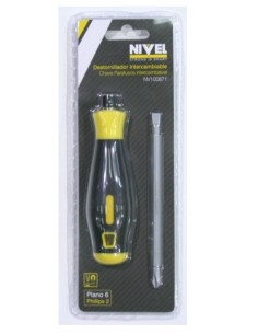 DESTORNILLADOR VARILLAS INTERC RECTA 6+PH2 NIVEL
