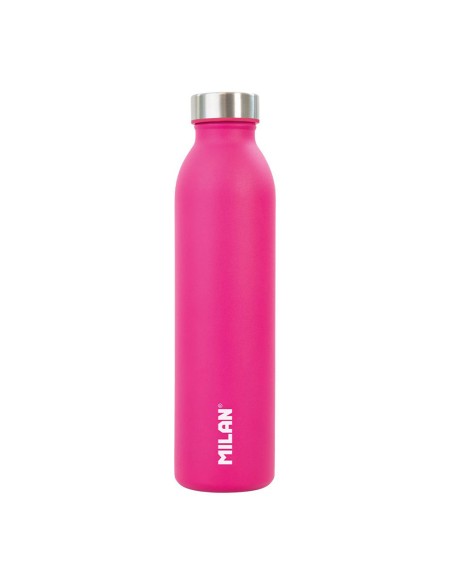 Botella isotérmica de acero inoxidable serie acid rosa 591 ml
