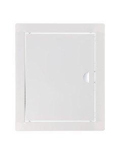 Tapa de registro rectangular empotrable acero 20x25cm blanca