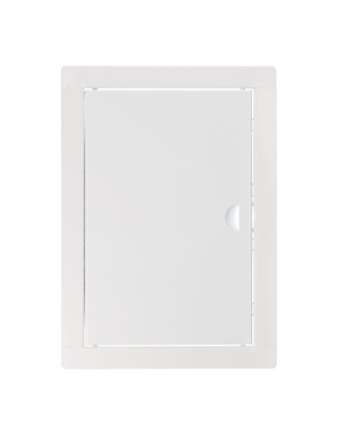 Tapa de registro rectangular empotrable acero 20x30cm blanca