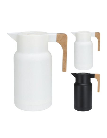 Jarra térmica con asa de madera colores surtidos 1 l
