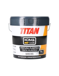 Pintura plástica vinílica interior blanco mate 5 kg
