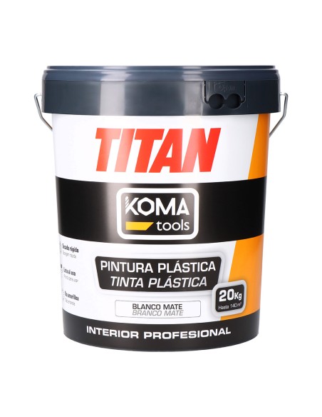 Pintura plástica vinílica interior blanco mate 20 kg