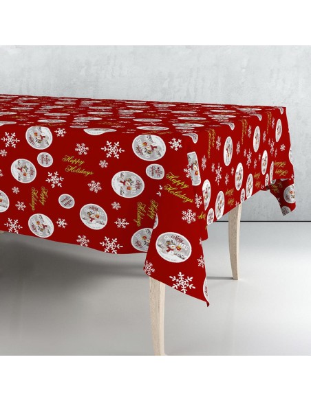 Rollo de hule decoración de navidad 140 cm x 25 m
