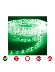 Tubo flexiled 2 vias multifuncion 48 m 36 leds/m ip44 verde