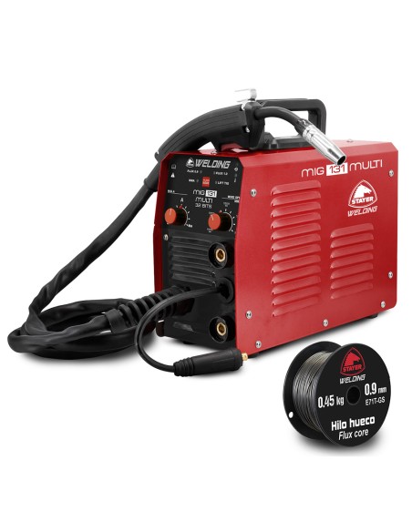 Equipo de soldadura mig 131+ bobina 0.45 kg hueco 0.9