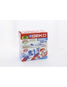 Cinta balizar ldpe signal biodegradable blanca/roja 70 mm x 200 m