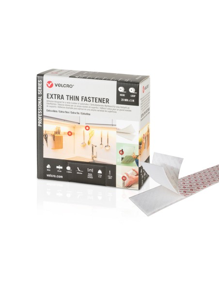 Cinta adhesiva extrafina blanca 20 mm x 5 m