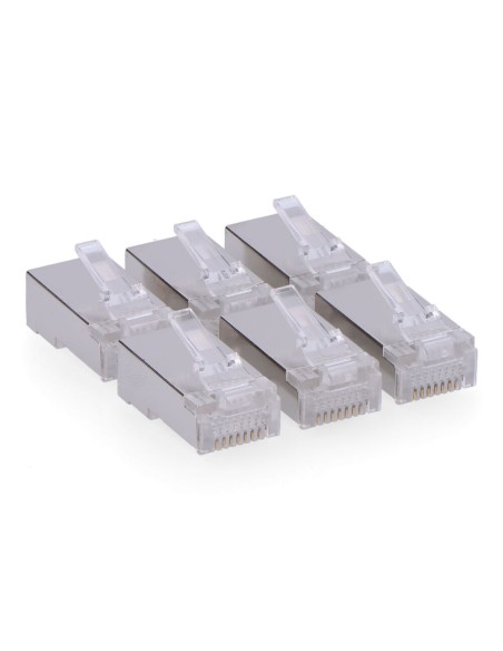 Conector rj45 macho ftp cat5e blindado ( bolsa 6 u)