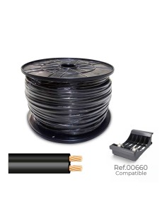Cable paralelo 48v 2 x 0,75 mm negro 500 m. (bobina mediana)