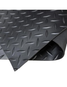 Alfombra suelo caucho-goma 1 x 10 m diamantes