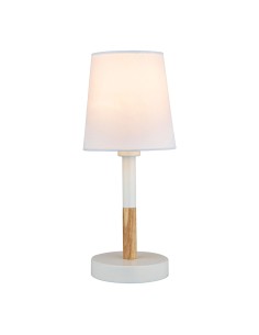 Lámpara de mesa blanca, e14 máx 40 w, ø 13 x 32 cm,