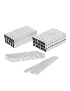 Grapas variadas, 20ga t50 10 mm, 12mm + clavos 18ga f 15 mm, 7500 uds