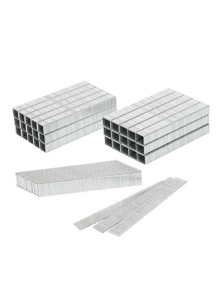 Grapas variadas, 20ga t50 10 mm, 12mm + clavos 18ga f 15 mm, 7500 uds