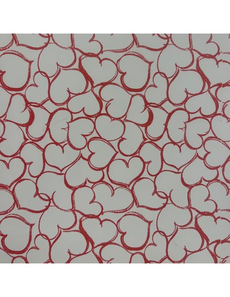 Papel de regalo corazones, 70 cm x 40 m